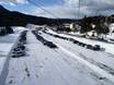 Dolomites: access to ski resorts and parking at ski resorts – Access, Parking Carezza