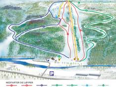 Trail map Brokke
