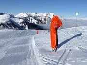 Snowmaking in the Alpe Lusia ski area