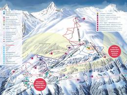 Trail map Bellwald