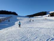 Easy ski school slope