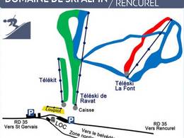 Ski resort Les Coulmes – Col de Romeyère (Rencurel)