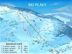 Trail map Plavy