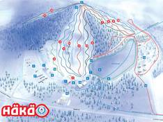 Trail map Häkärinteet