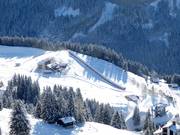 Free practice area with Frience conveyor belt above Gryon