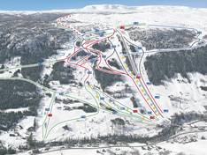 Trail map Ål Skisenter