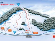 Trail map Rajecká Lesná