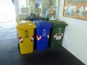 Waste separation at the Rosetta mountain station