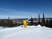Snow lance in the Dundret Lapland ski resort