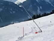 Snowmaking with lances on some slopes