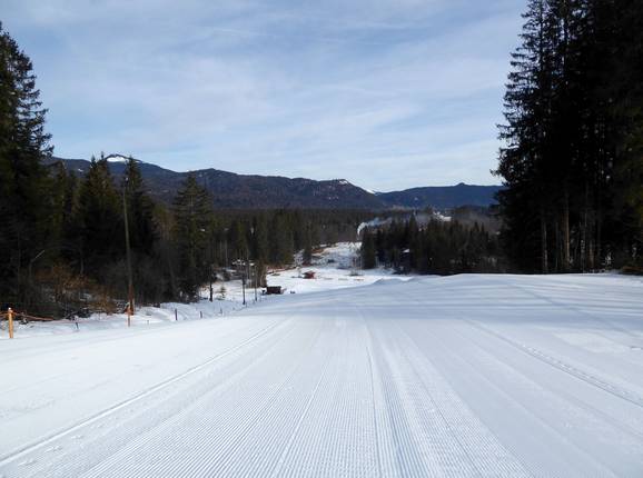 Ski slope at the Barmseelift