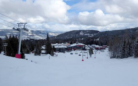 Biggest height difference in the Kootenay Boundary Regional District – ski resort Red Mountain Resort – Rossland