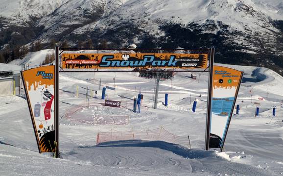 Snow parks Vallée de la Guisane – Snow park Serre Chevalier – Briançon/Chantemerle/Villeneuve-la-Salle/Le Monêtier-les-Bains