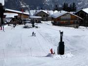 Beginner area/ ski school terrain in Mürren
