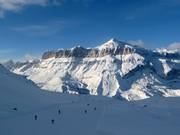 View of the famous Sella group from the Porta Vescovo