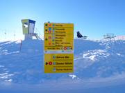 Slope signage at Venet