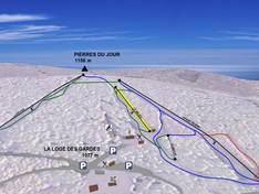 Trail map La Loge des Gardes