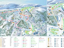Trail map Vrådal