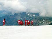 The ski resort is very popular with ski clubs