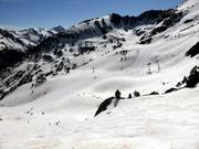 View over the ski area at the La Basera chairlift