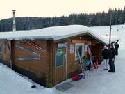 The ski hut at the valley station