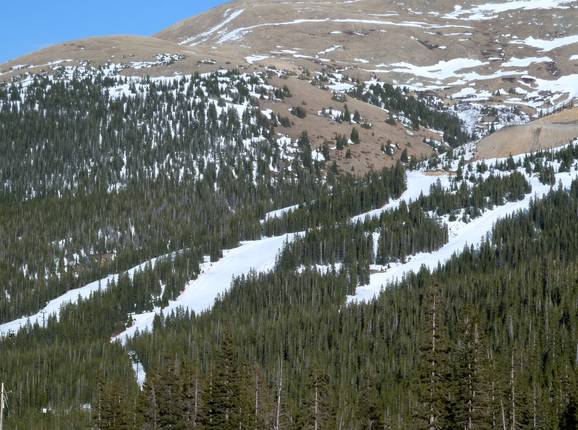 View of the slopes in Loveland Valley