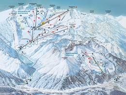Trail map Kaunertal Glacier (Kaunertaler Gletscher)