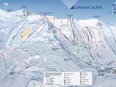 Trail map Les Karellis