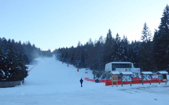 Nonsberg Group: size of the ski resorts – Size Mendelpass – Monte Roen