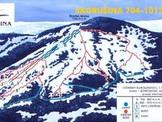 Trail map Skorušina