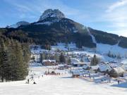 View of the accommodations in the Loser ski arena