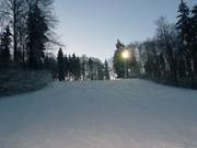 Night ski slope