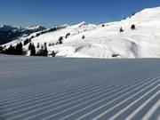Grooves in the snow