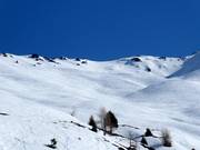 View of the ski routes from Gueser Kopf