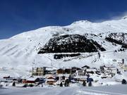 View of the ski area of Vent