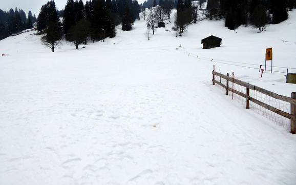 Skiing in Saxeten