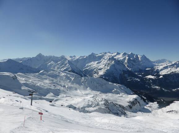 View towards Wetterhorn and Finsteraarhorn