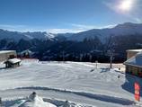 Madrisa mountain station view towards Klosters