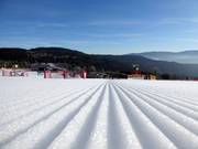 Very good slope grooming at Arber