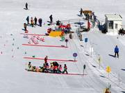 Ski course at the rope lift in the valley