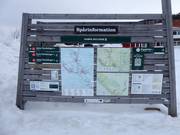 Cross-country trail map of the region around Tänndalen