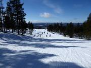 Wide and easy slope in the Idre Fjäll ski area