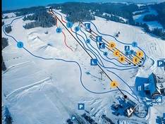 Trail map Koziniec – Czarna Góra