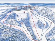 Trail map Mullsjö Alpin