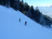 Steep section of the Kandahar descent