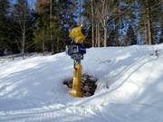 High-performance snow cannon in the Folgaria/Fiorentini ski area