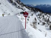 Slope marking in the Pejo ski area