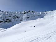 Open ski terrain at Schafcalanda