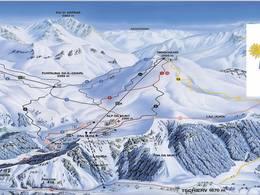 Trail map Minschuns – Val Müstair-Tschierv