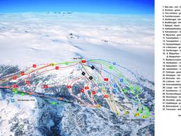 Trail map Hovden